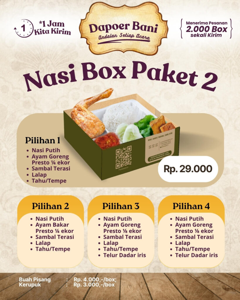 Pricelist Nasi Box Paket 2