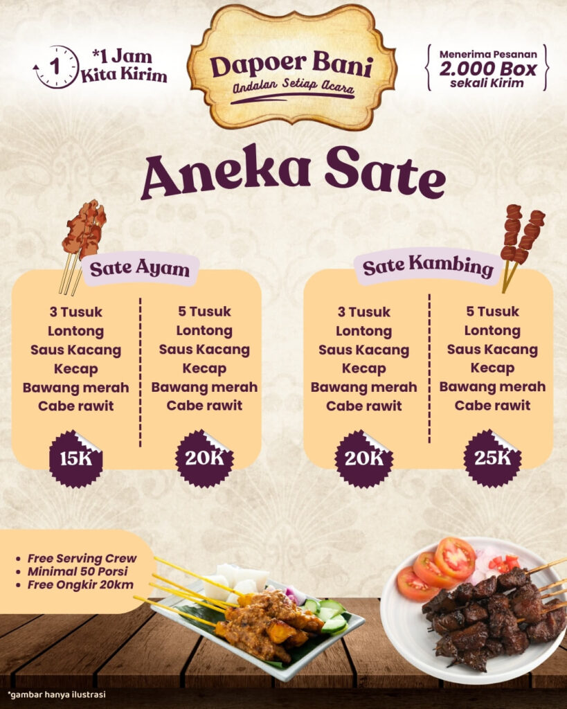 Pricelist Sate
