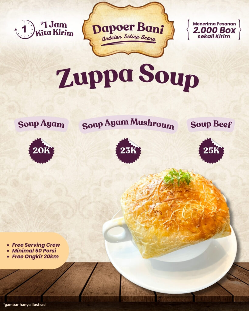 Pricelist Zuppa Soup